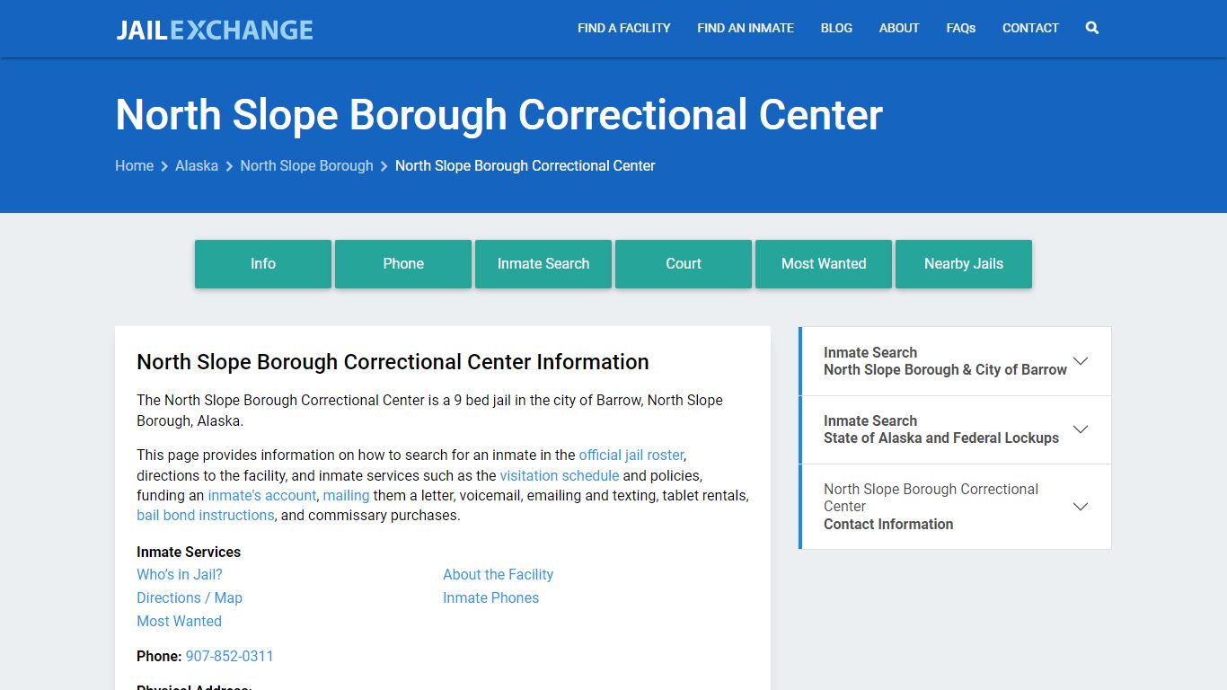 North Slope Borough Correctional Center - Jail Exchange
