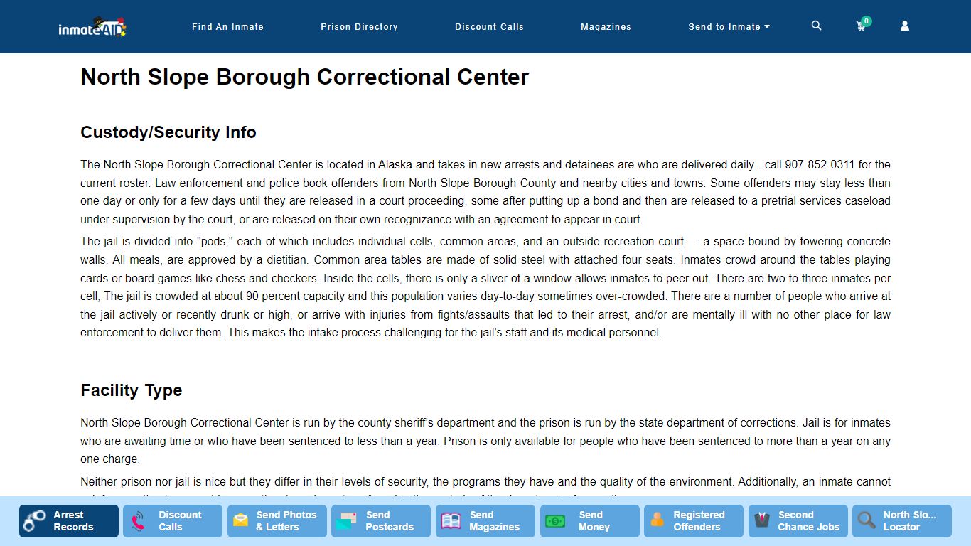North Slope Borough Correctional Center - InmateAid