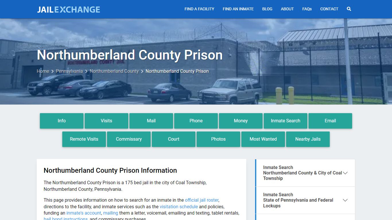 Northumberland County Prison, PA Inmate Search, Information - Jail Exchange