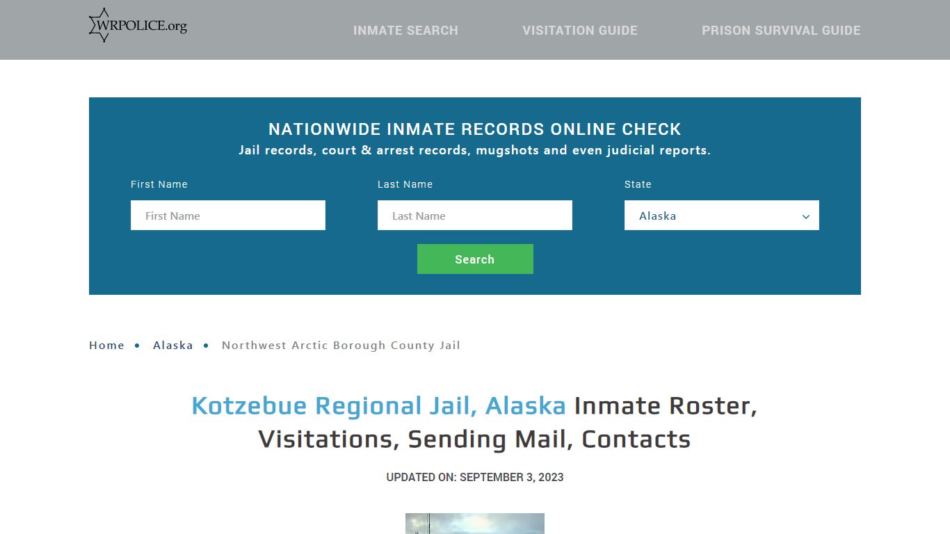 Kotzebue Regional Jail, Alaska - Inmate Locator, Contacts