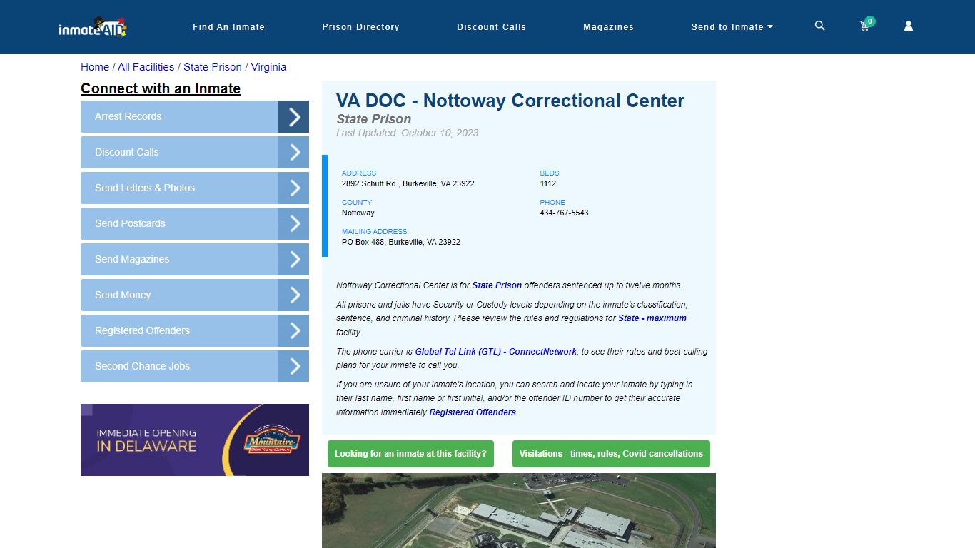 VA DOC - Nottoway Correctional Center - InmateAid
