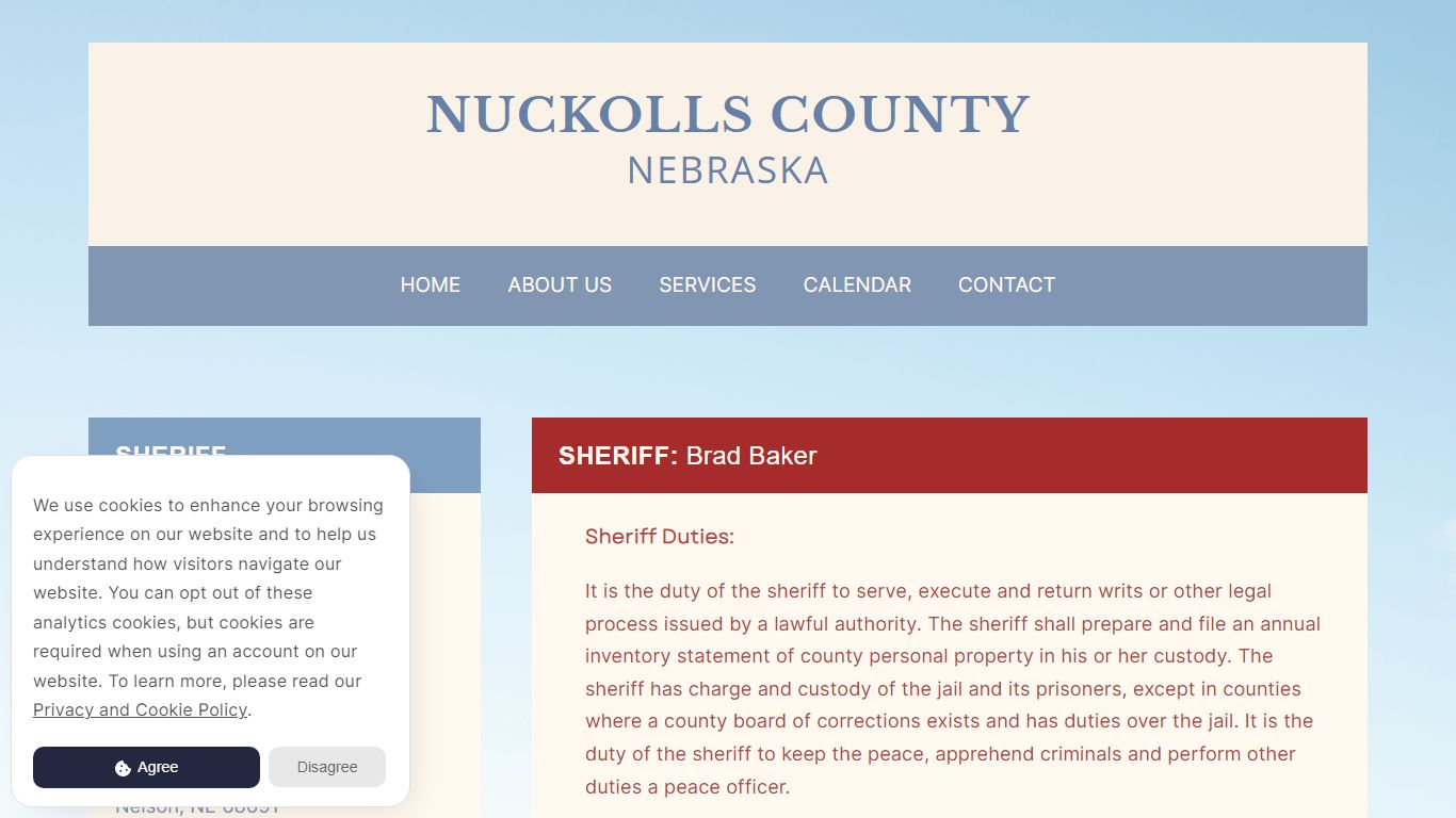 Sheriff – Nuckolls County