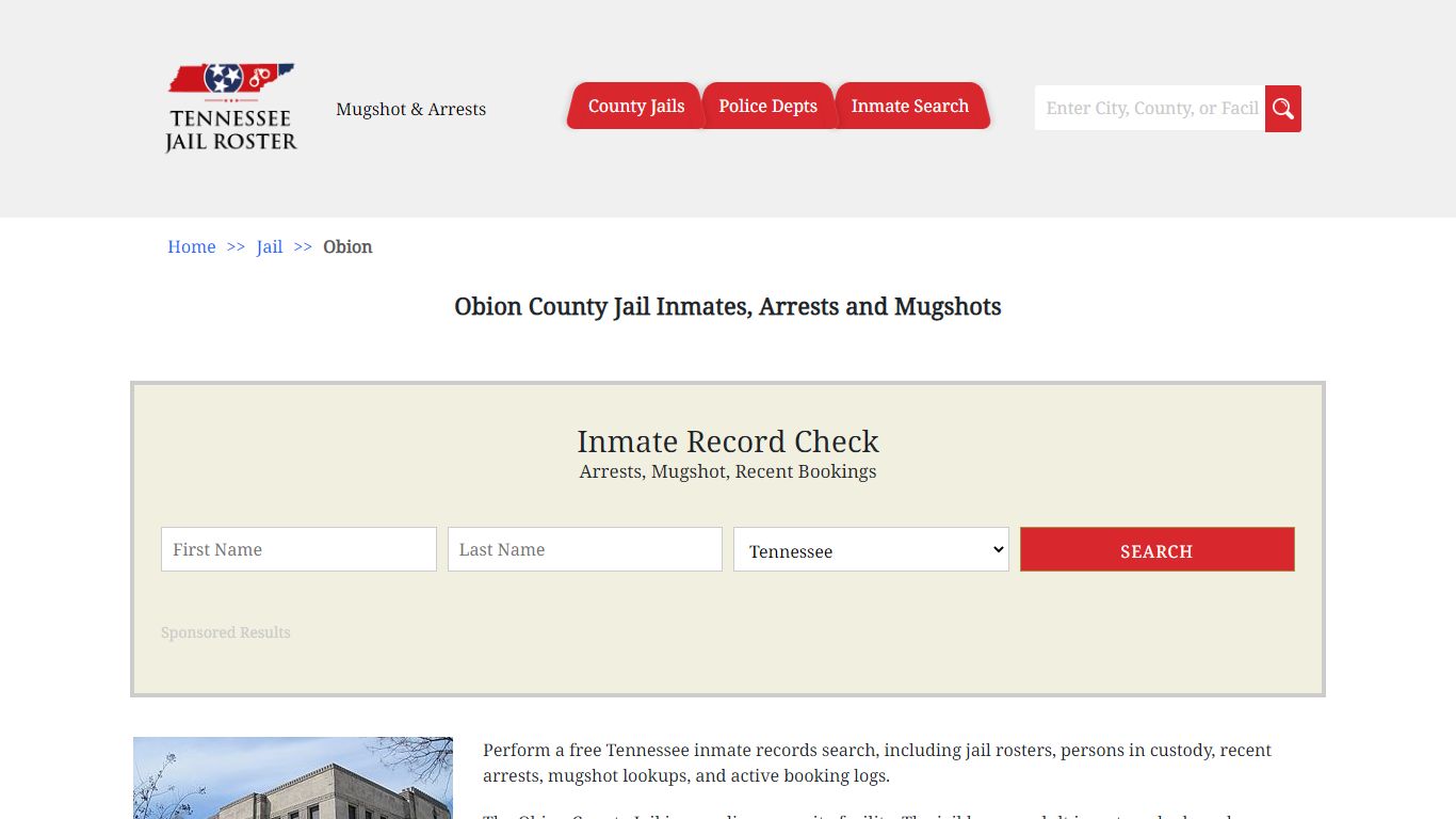 Obion County Jail Inmates, Arrests and Mugshots - Jail Roster Search