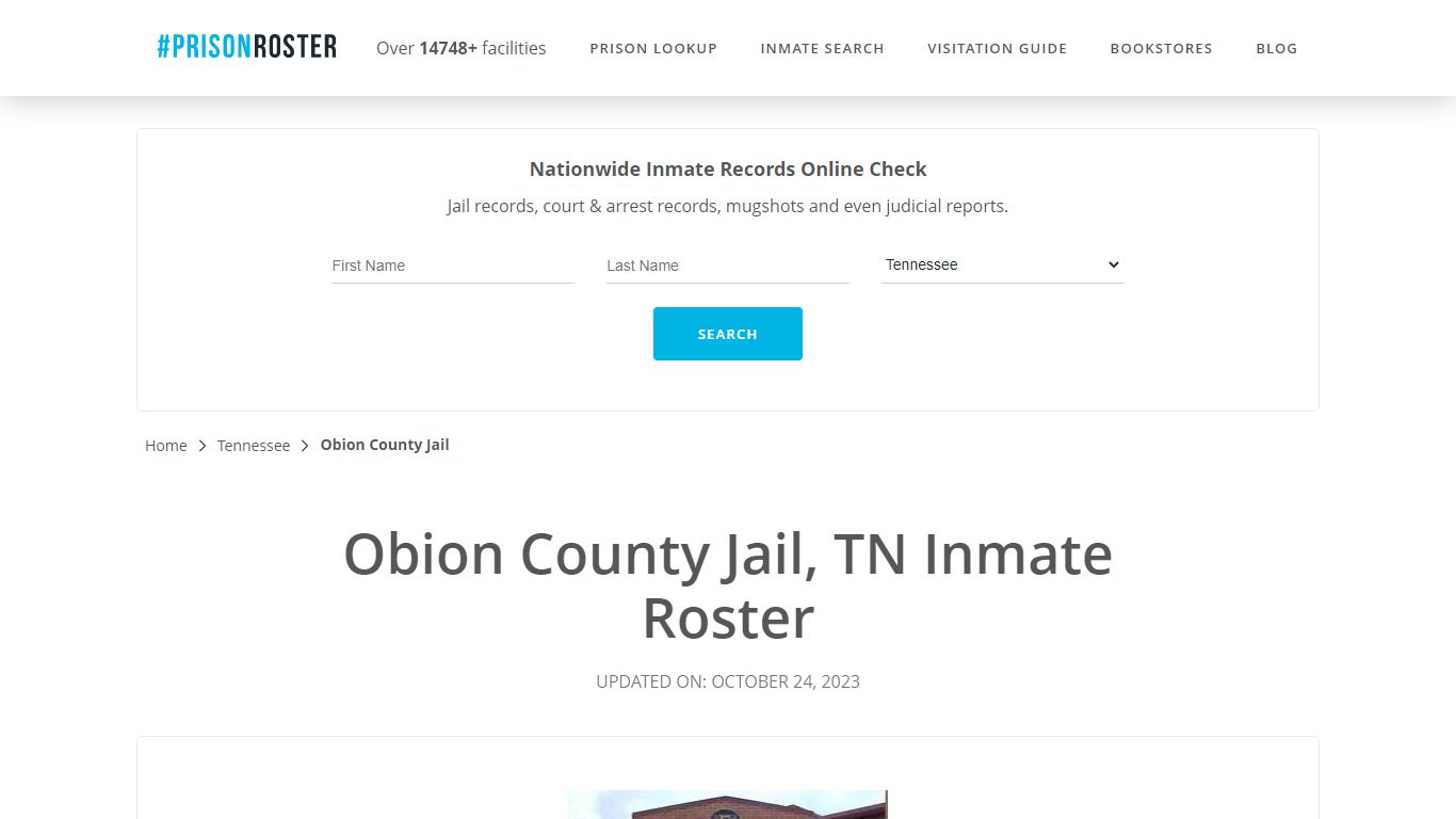Obion County Jail, TN Inmate Roster - Prisonroster