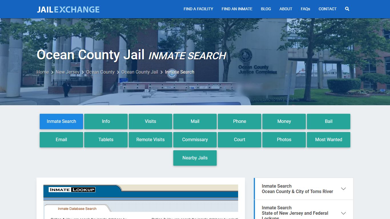 Inmate Search: Roster & Mugshots - Ocean County Jail, NJ