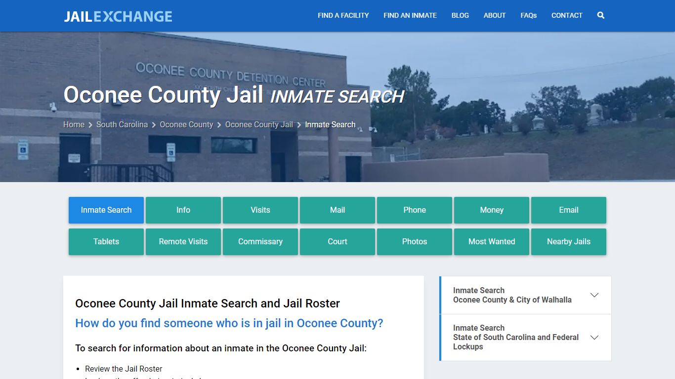Inmate Search: Roster & Mugshots - Oconee County Jail, SC