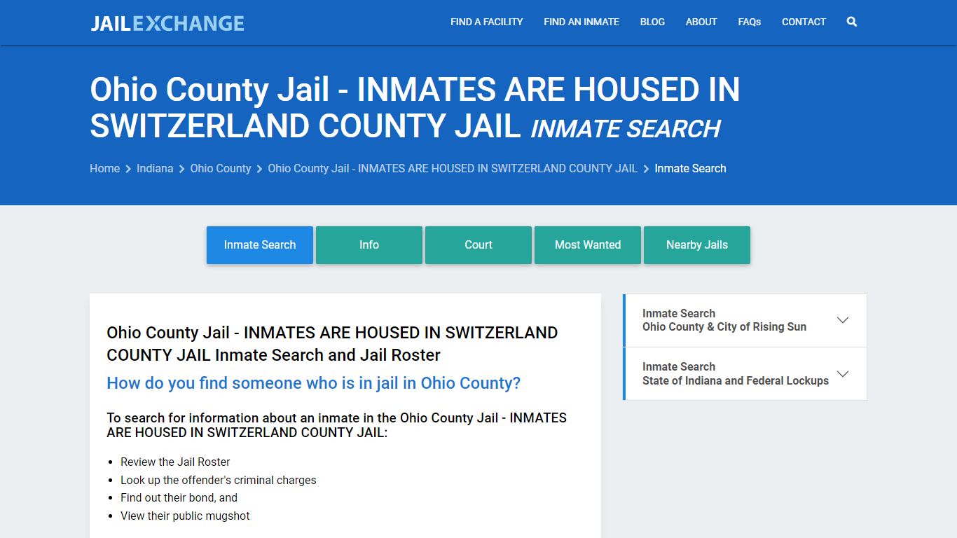 Inmate Search: Roster & Mugshots - Ohio County Jail - INMATES ARE ...