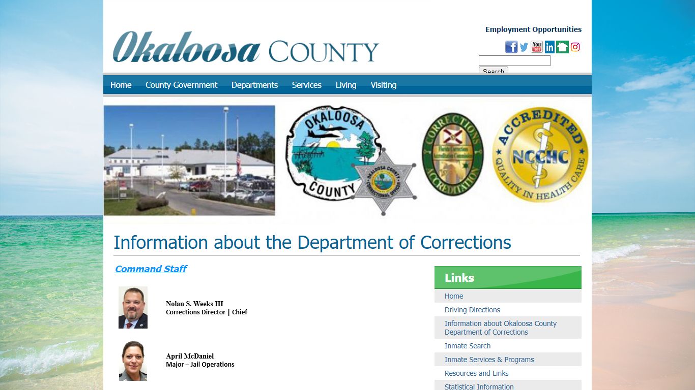 Corrections - Information | Okaloosa County