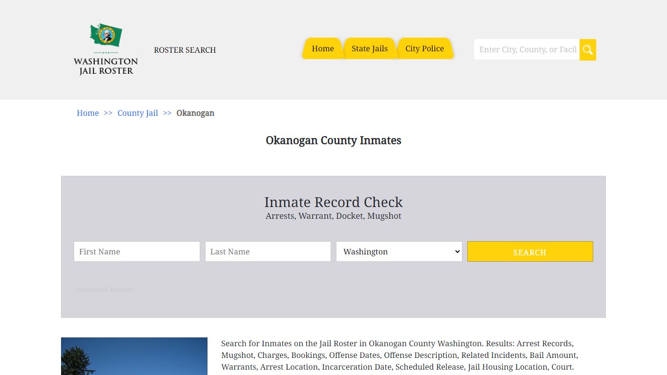 Okanogan County Inmates | Jail Roster Search
