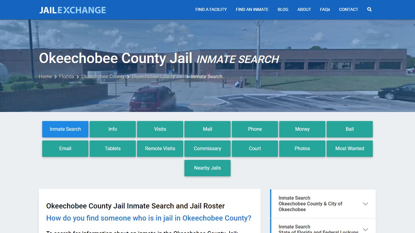 Inmate Search: Roster & Mugshots - Okeechobee County Jail, FL