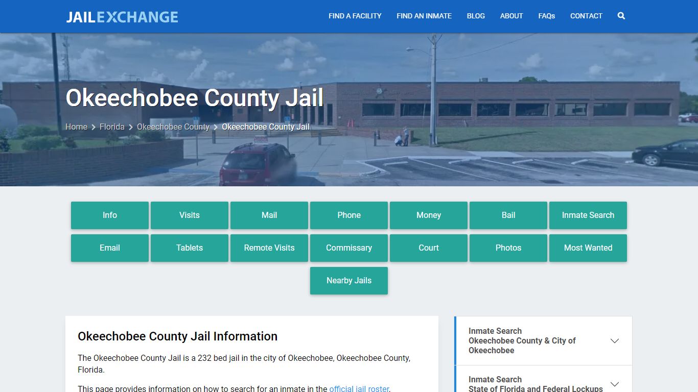 Okeechobee County Jail, FL Inmate Search, Information
