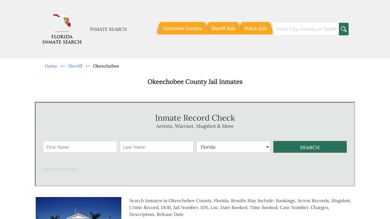 Okeechobee County Jail Inmates | Florida Inmate Search