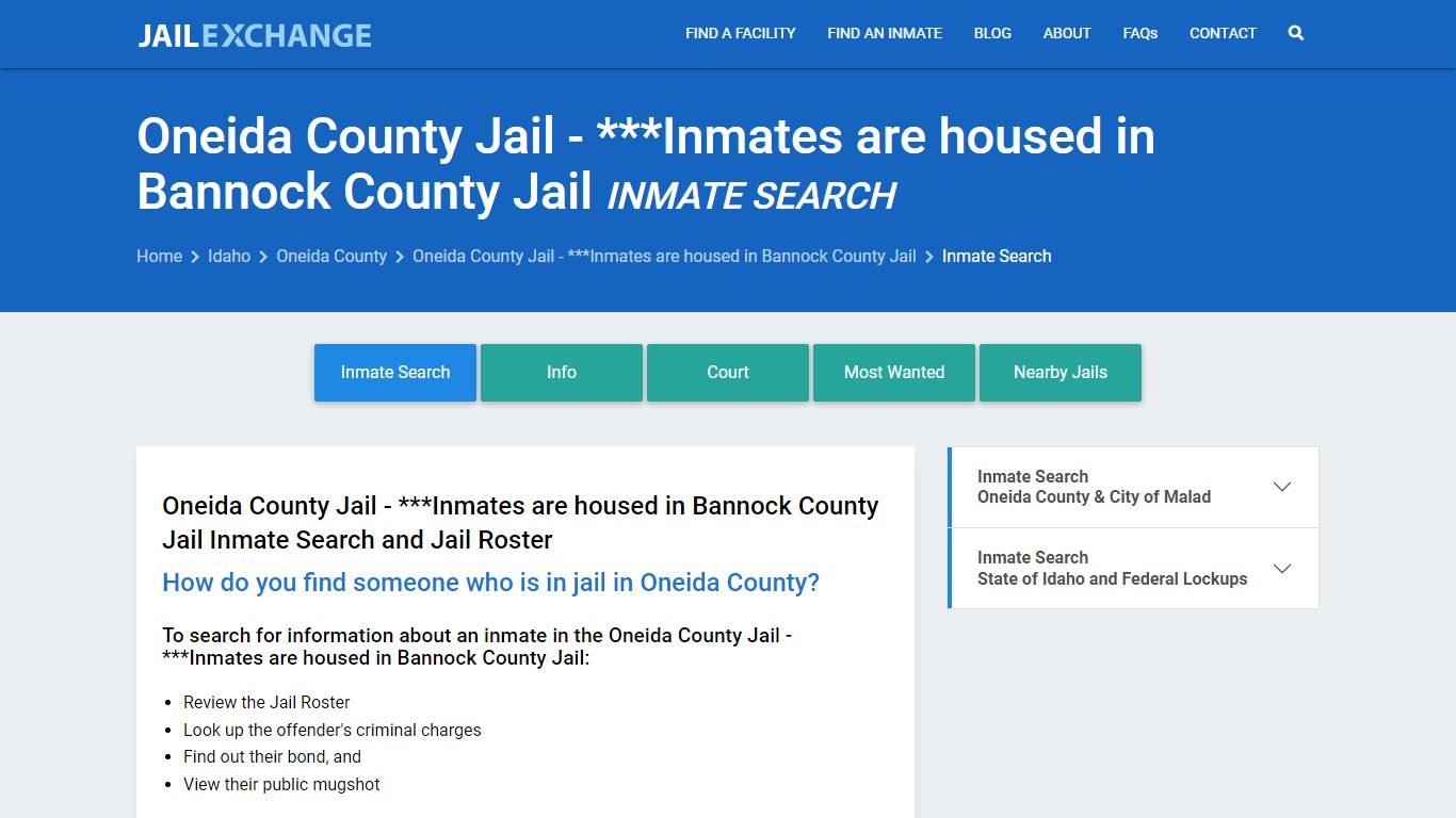 Inmate Search: Roster & Mugshots - Oneida County Jail - ***Inmates are ...
