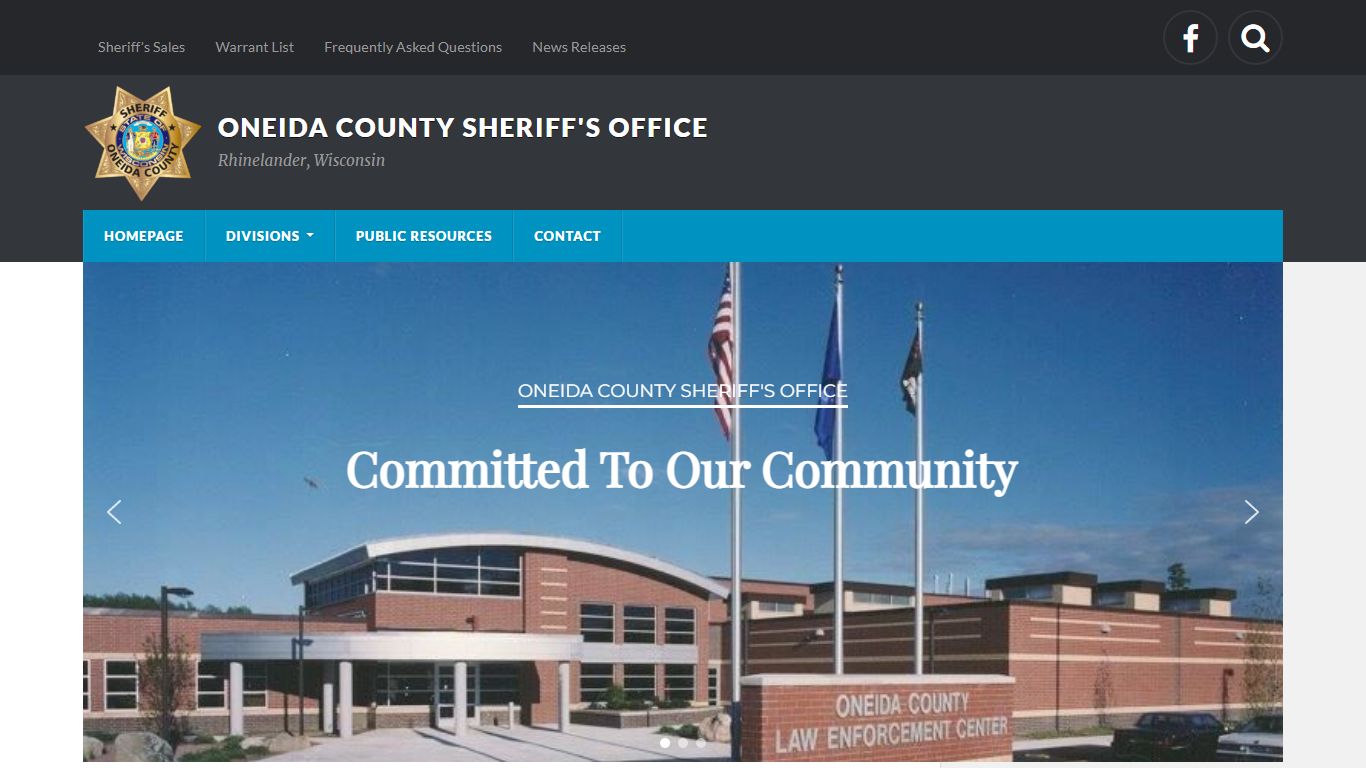 Oneida County Sheriff's Office – Rhinelander, Wisconsin