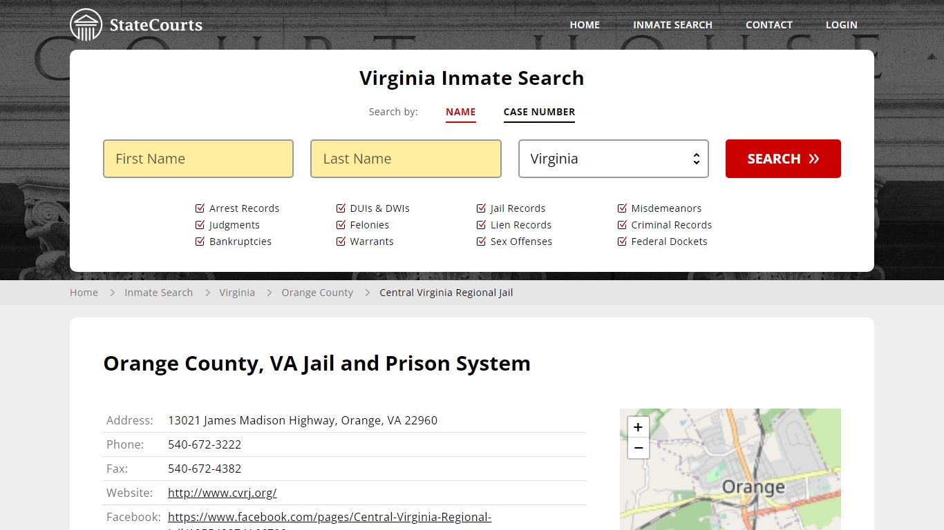 Central Virginia Regional Jail Inmate Records Search, Virginia ...