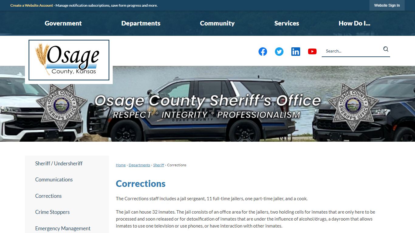 Corrections | Osage County, KS