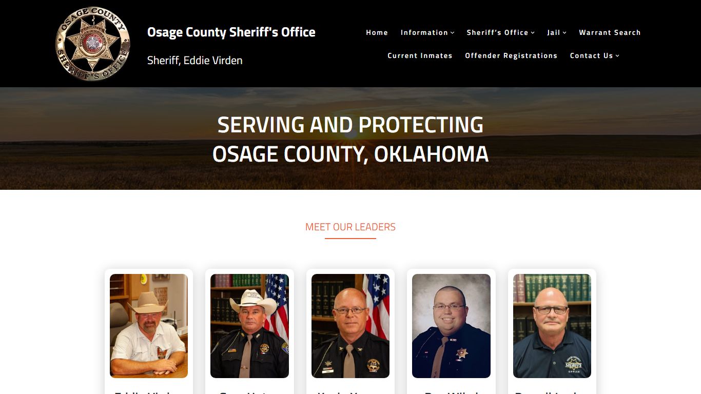 Osage County Sheriff's Office – Sheriff, Eddie Virden