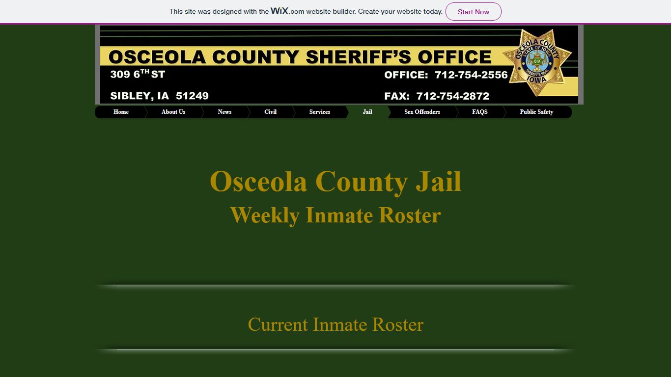 Current Inmates | sheriff