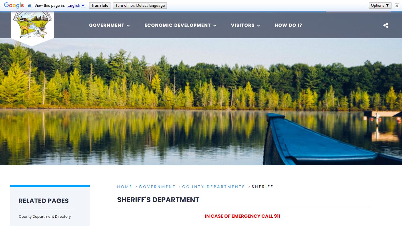 Sheriff s Department - Osceola County, Michigan