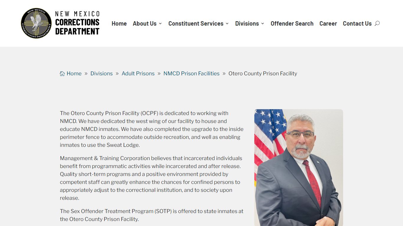 Otero County Prison Facility | NM Corrections Department - New Mexico