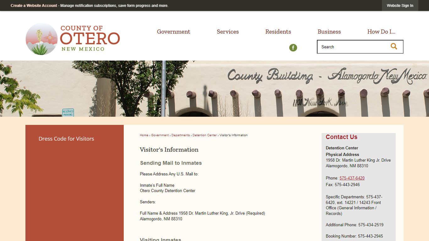 Visitor's Information | Otero County, NM