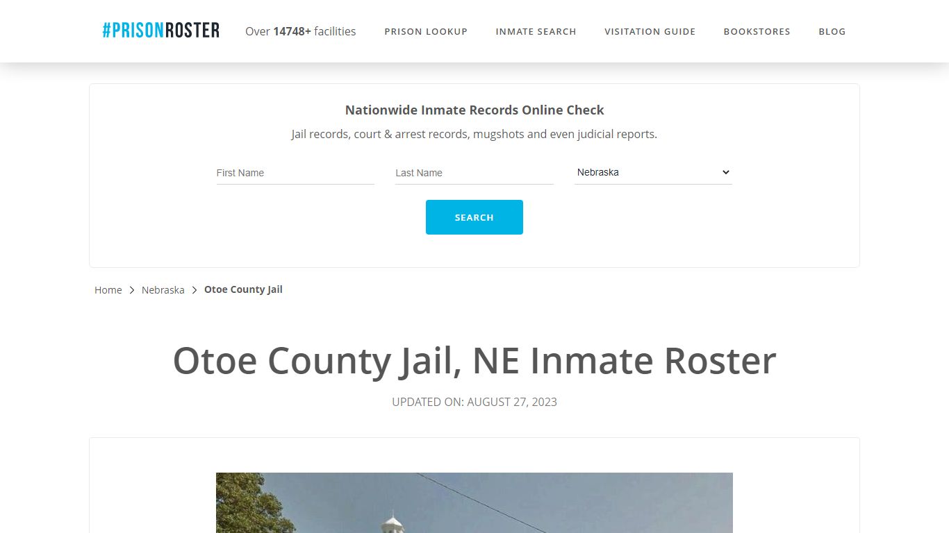 Otoe County Jail, NE Inmate Roster - Prisonroster