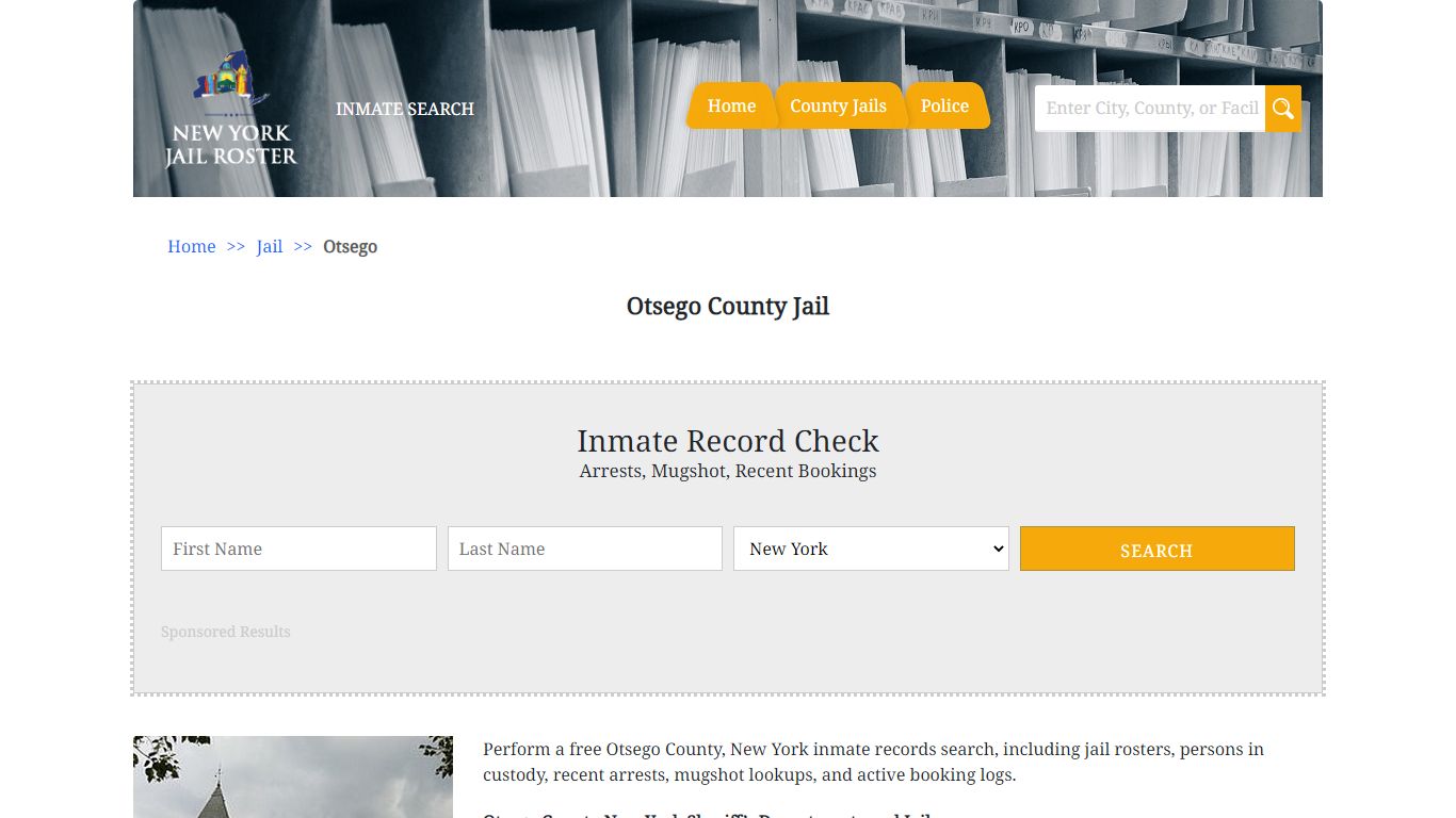 Otsego County Jail | Jail Roster Search