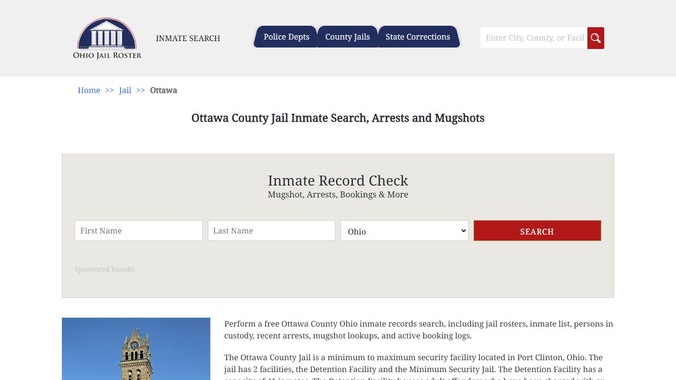 Ottawa County Jail Inmate Search, Arrests and Mugshots