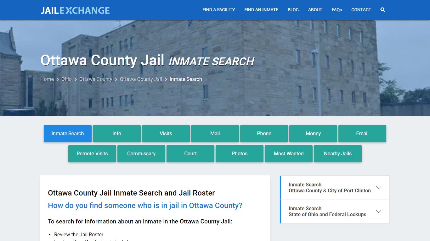 Ottawa County Jail Inmate Search - Jail Exchange