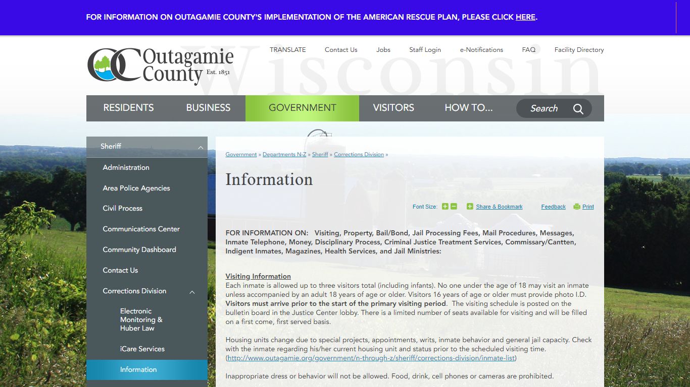 Information | Outagamie County, WI