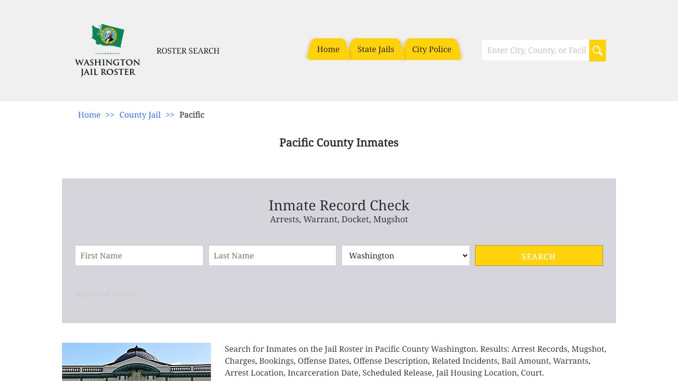 Pacific County Inmates | Jail Roster Search