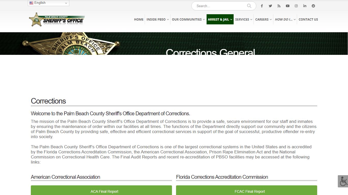 Corrections General - Palm Beach County Sheriff's Office