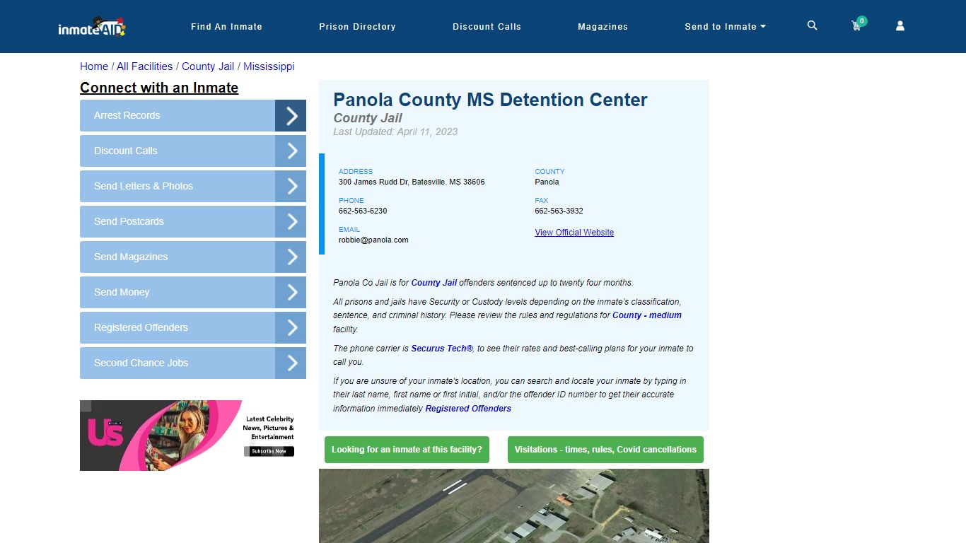 Panola County MS Detention Center - Inmate Locator - Batesville, MS