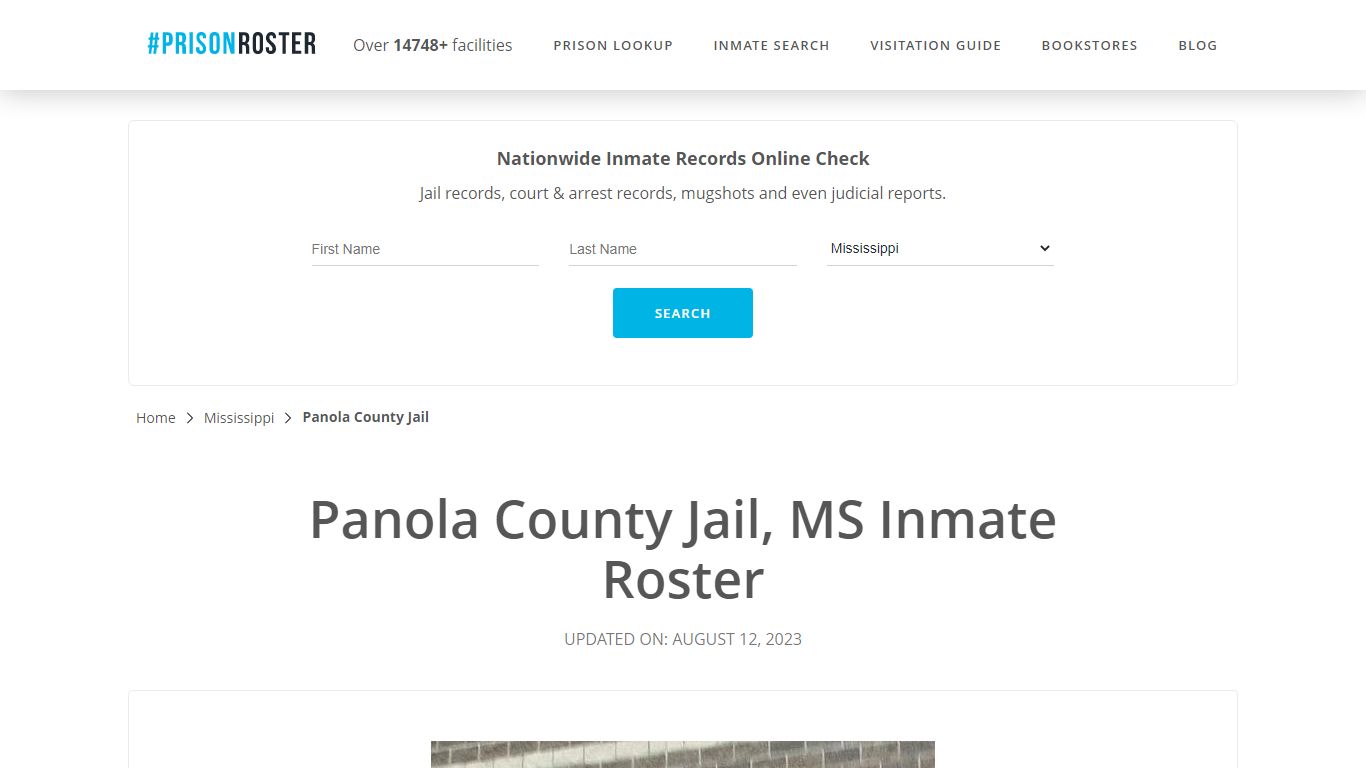 Panola County Jail, MS Inmate Roster - Prisonroster