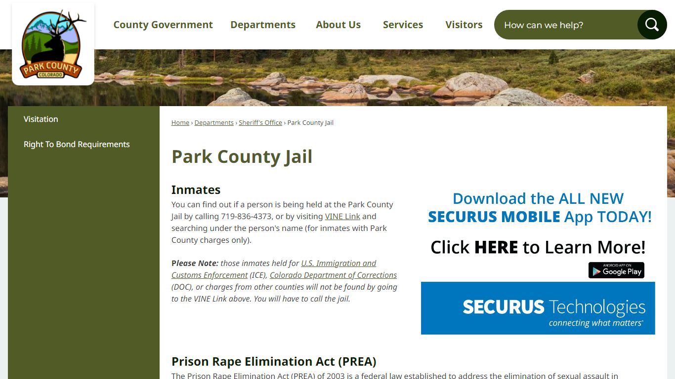 Park County Jail | Park County, CO