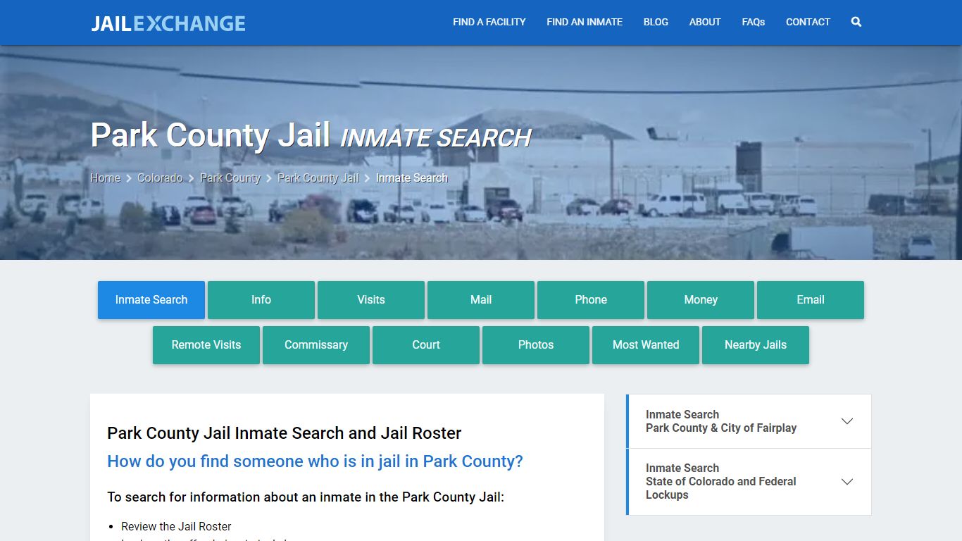Park County Jail Inmate Search - Jail Exchange