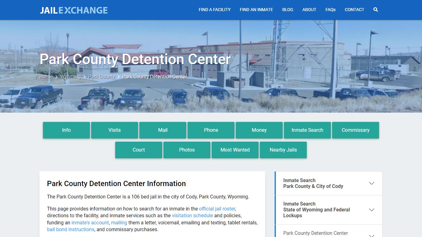 Park County Detention Center, WY Inmate Search, Information - Jail Exchange
