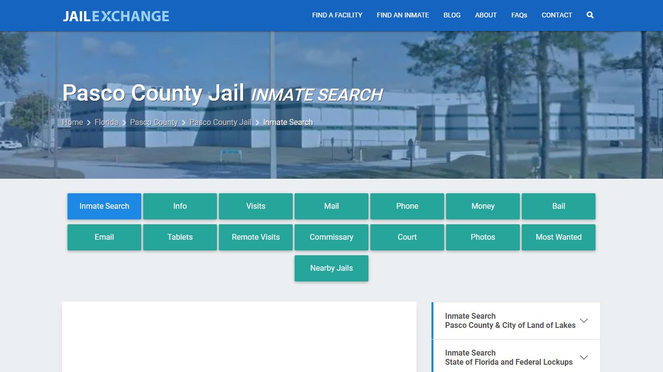 Inmate Search: Roster & Mugshots - Pasco County Jail, FL