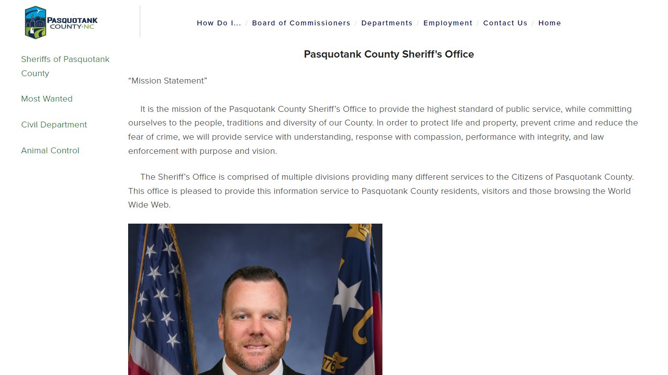 Sheriff's Office — Pasquotank County North Carolina