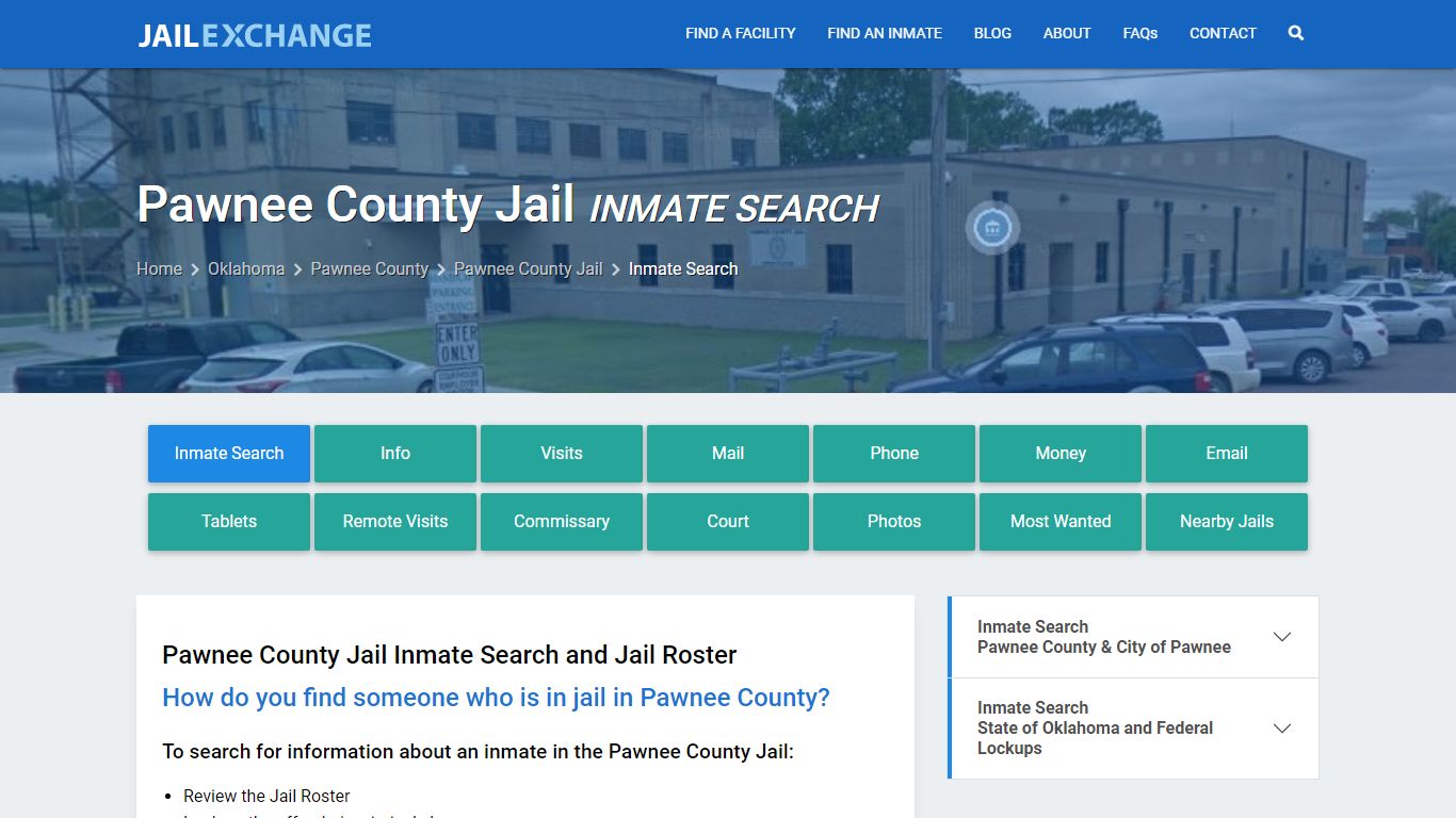 Inmate Search: Roster & Mugshots - Pawnee County Jail, OK