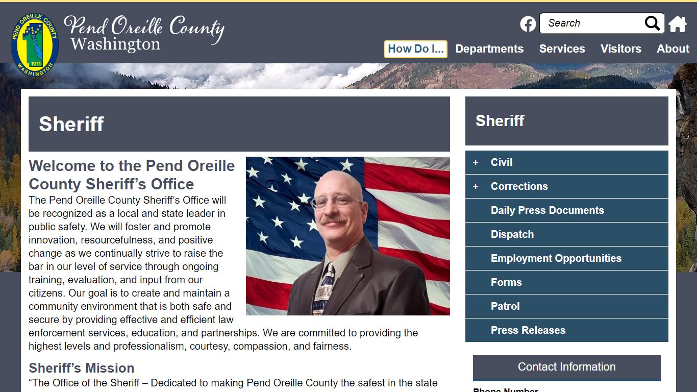 Sheriff | Pend Oreille County WA