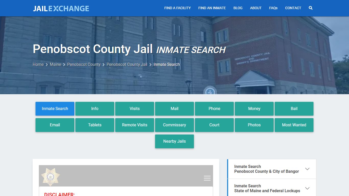 Inmate Search: Roster & Mugshots - Penobscot County Jail, ME