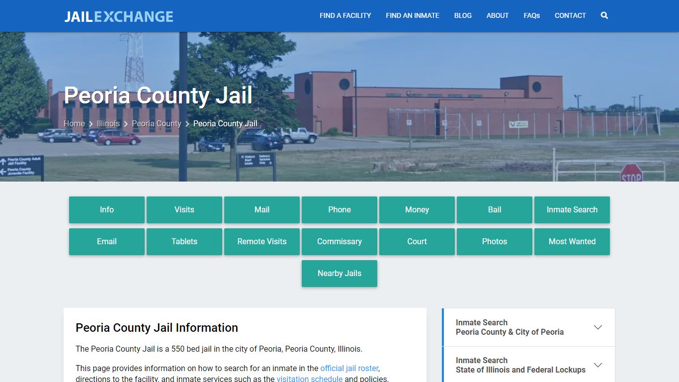 Peoria County Jail, IL Inmate Search, Information