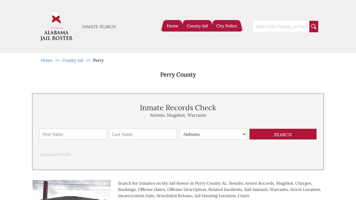 Perry County | Alabama Jail Inmate Search