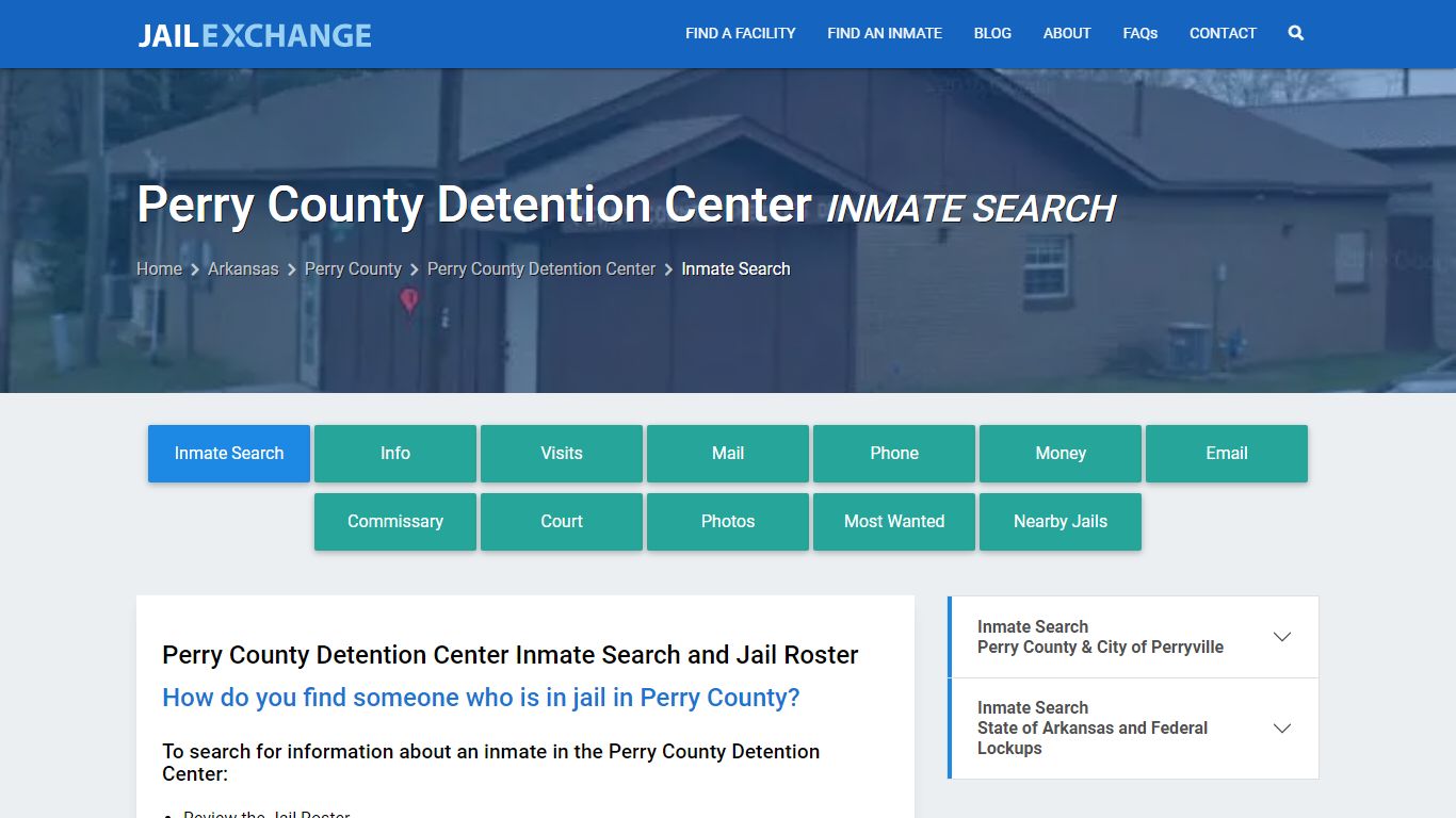 Perry County Detention Center Inmate Search - Jail Exchange