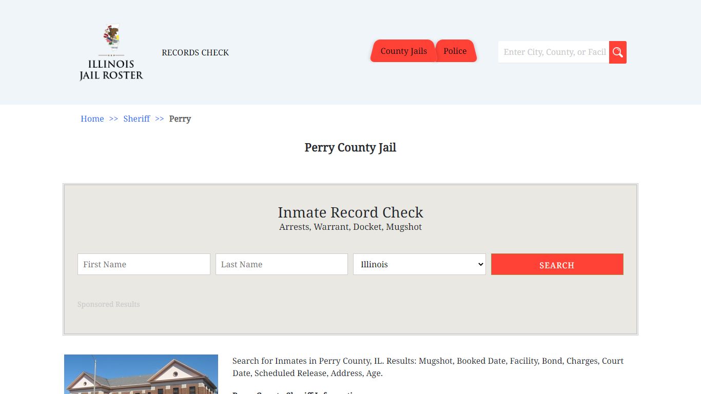 Perry County Jail | Jail Roster Search