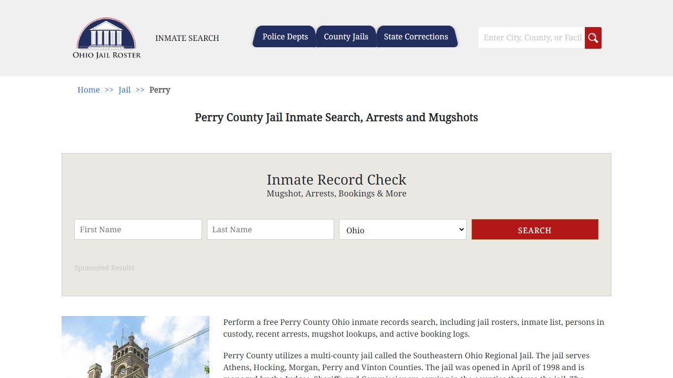 Perry County Jail Inmate Search, Arrests and Mugshots
