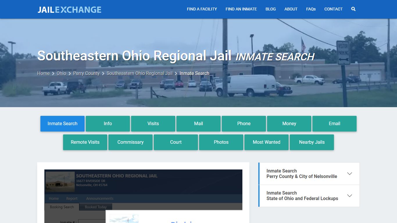 Southeastern Ohio Regional Jail Inmate Search - Jail Exchange