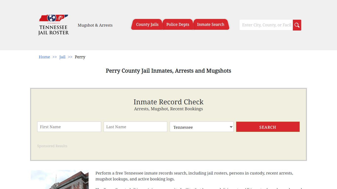 Perry County Jail Inmates, Arrests and Mugshots - Jail Roster Search