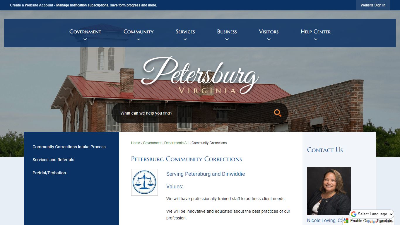 Petersburg Community Corrections | Petersburg, VA - Official Website